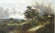 Joseph Thors Scene near Cheltenham oil on canvas